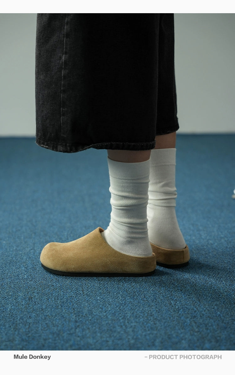 Donkey Velvet One Pedal and Half Tow Bag Head Lazy Birkenstocks