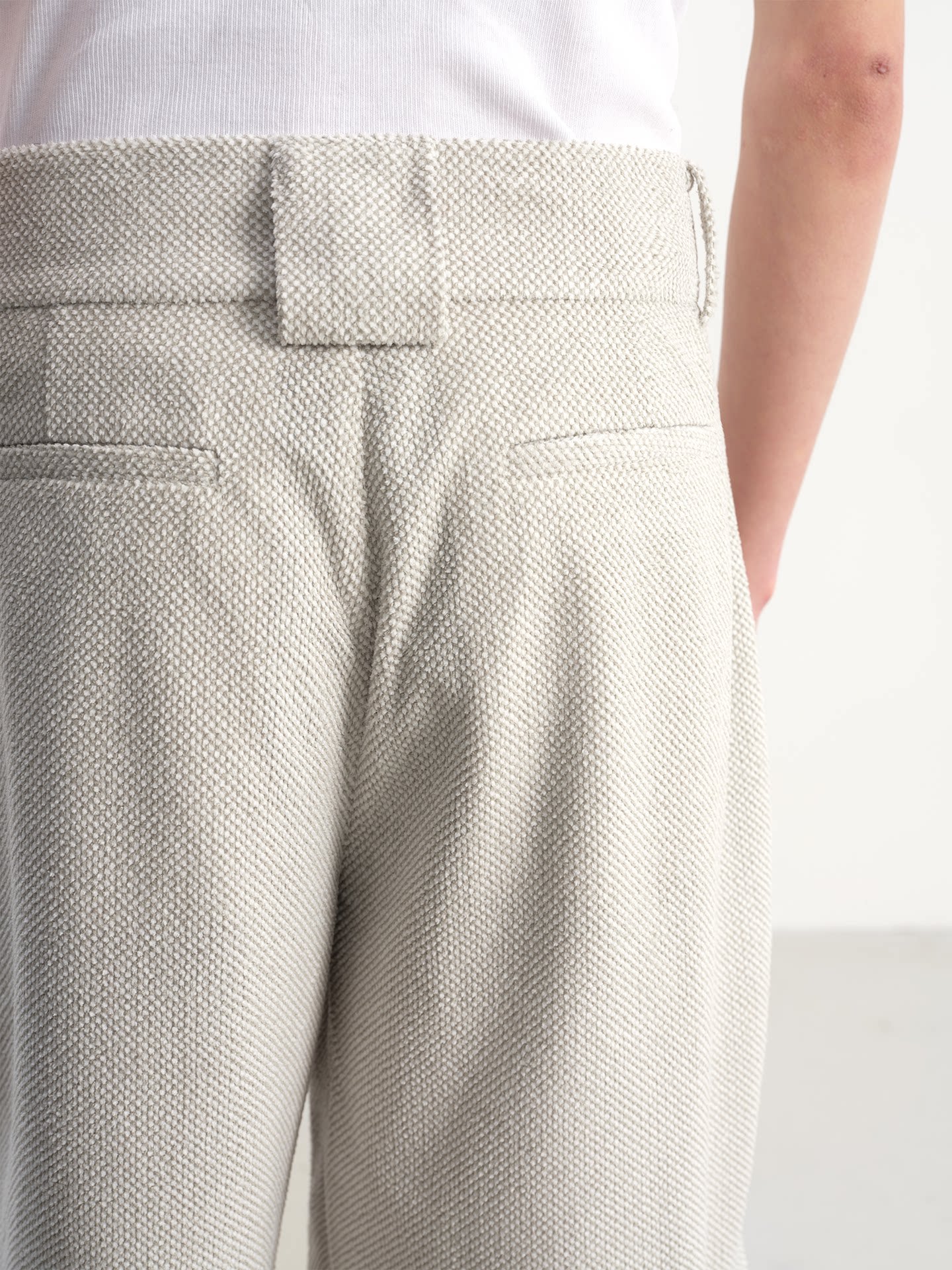 JCAESAR Retro Woven Cropped Pants