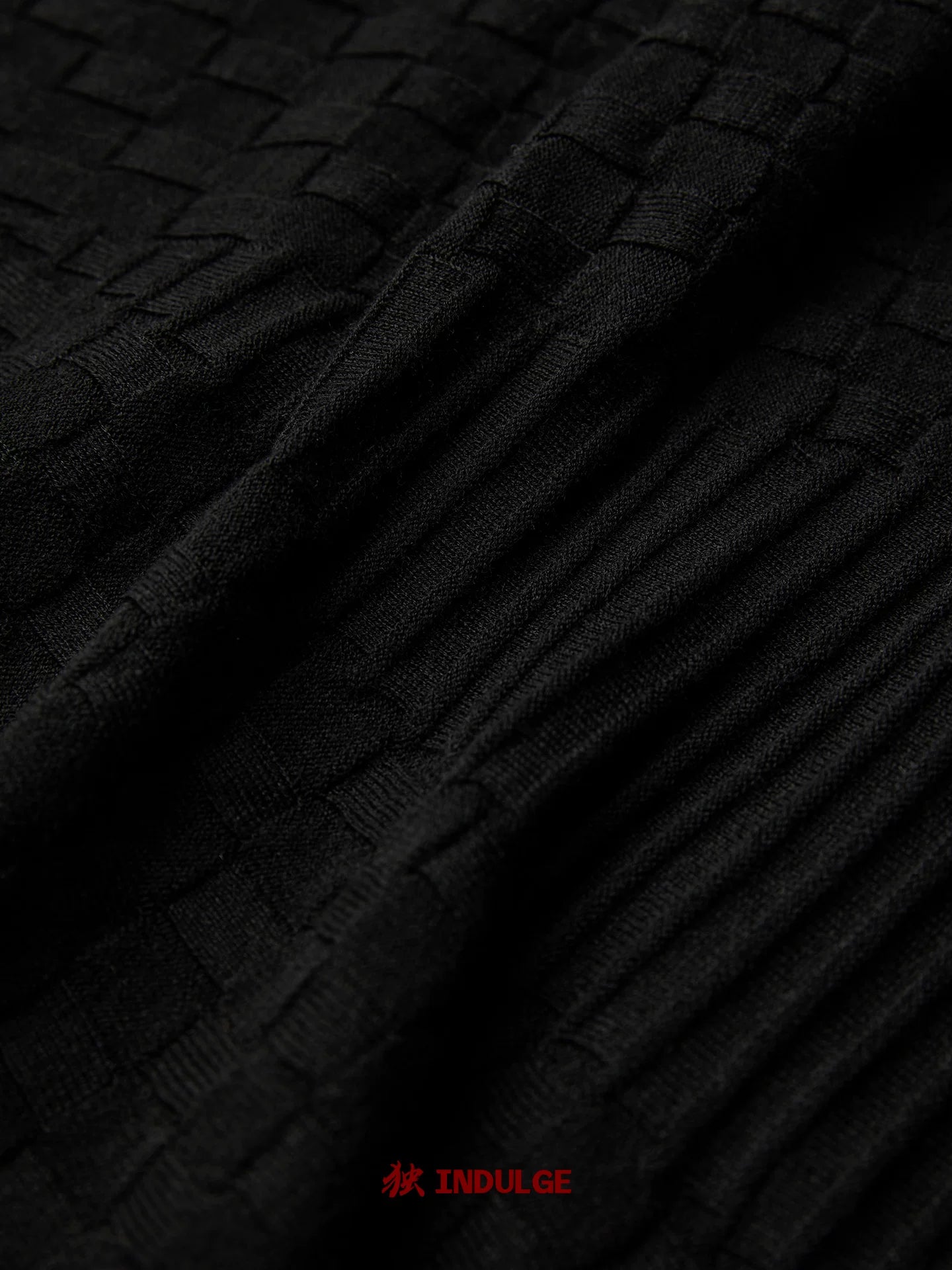 INDULGE Irregular Fringed Bottom Knitted Long Sleeves