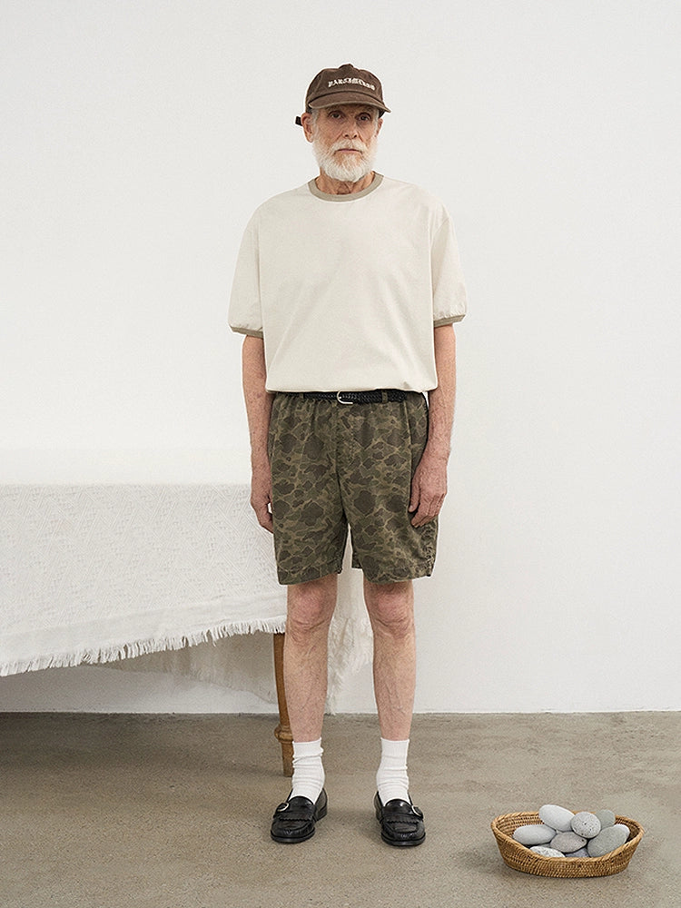 PARTIMENTO Simple Contrasting Tee