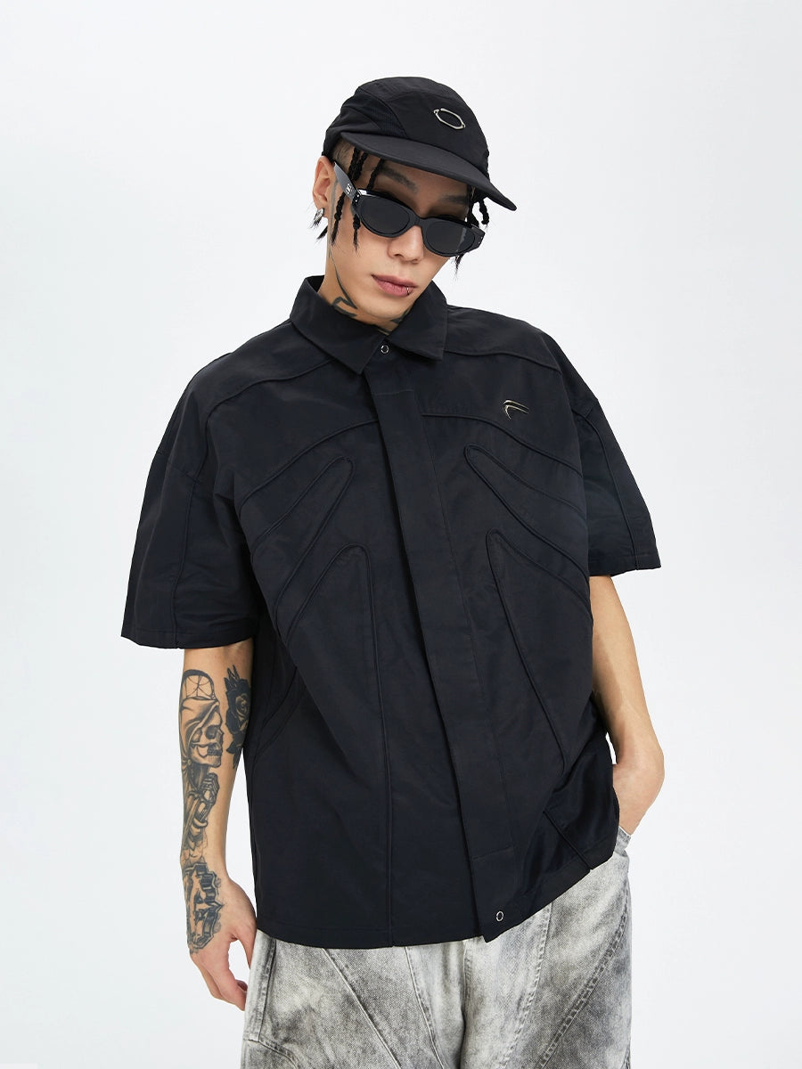 F2CE Loose Silhouette Dark Skeleton Three-dimensional Shirt