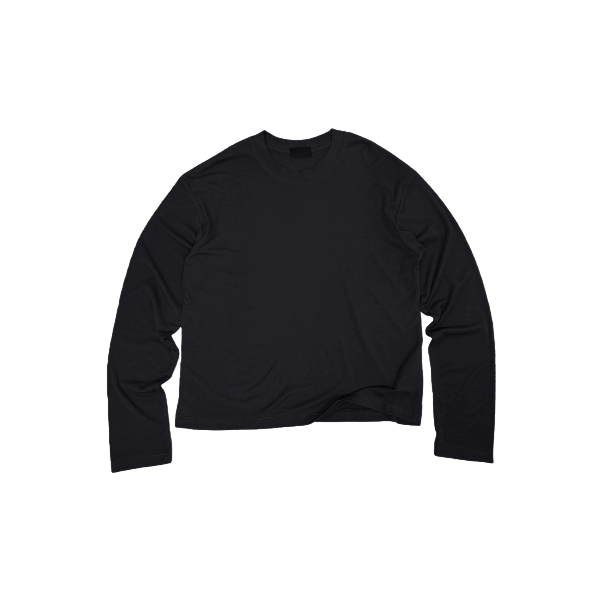 PLUS NO LOGO Crew Neck Bottom Drape Long Sleeve