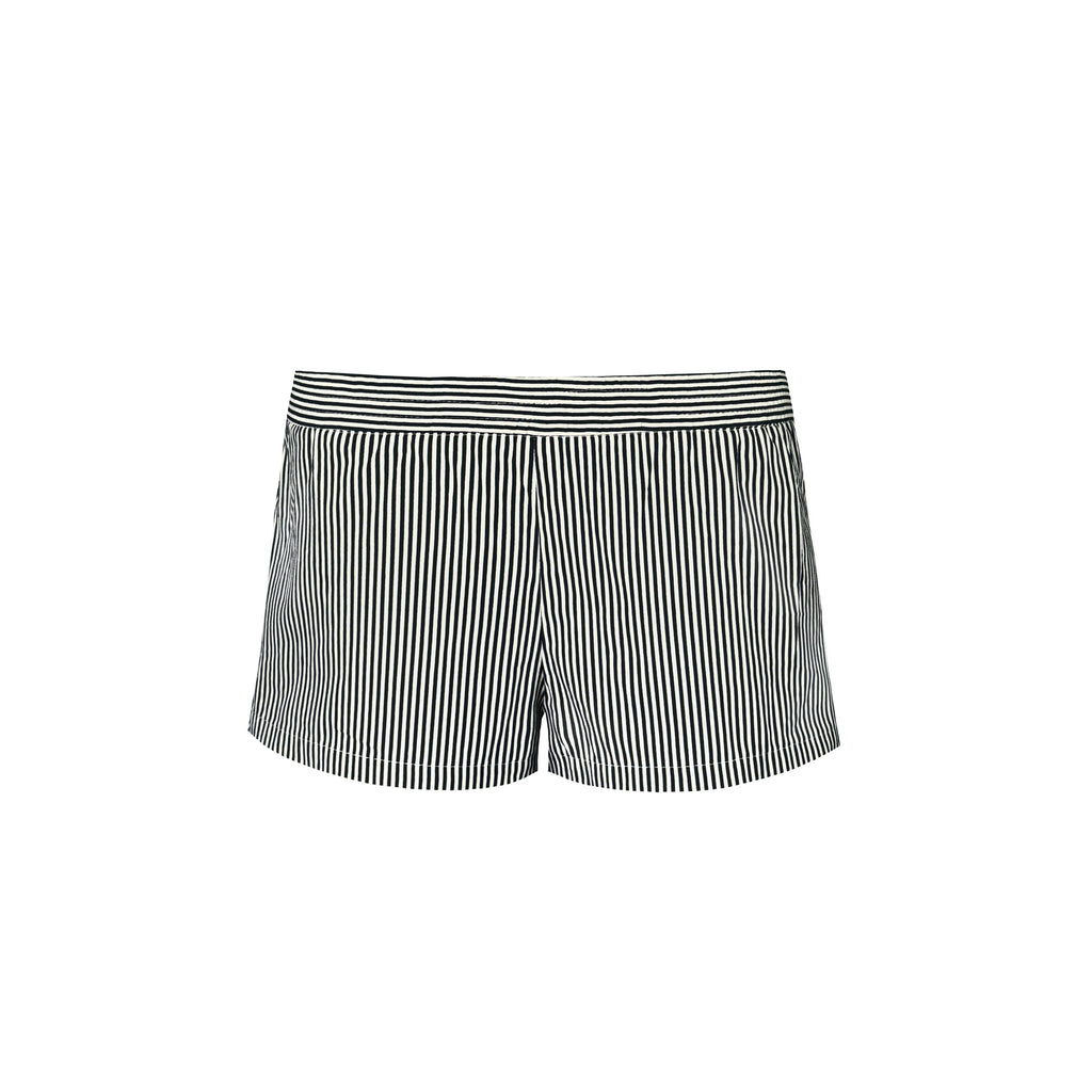 Jim Kennet Low-rise Striped Straight Casual Shorts