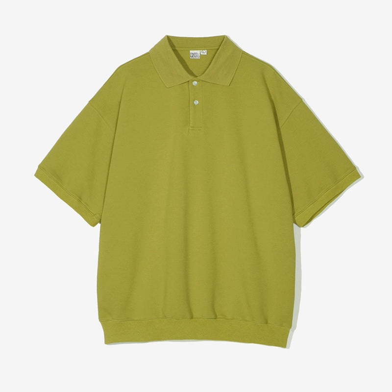 PARTIMENTO Casual Solid Color Loose Knitted Tee