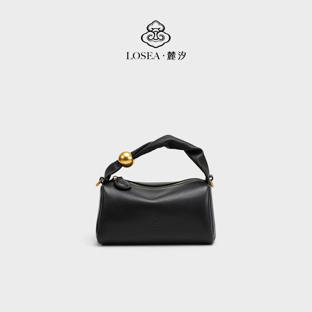 LOSEA Retro First-layer Napa Cowhide Messenger Bag