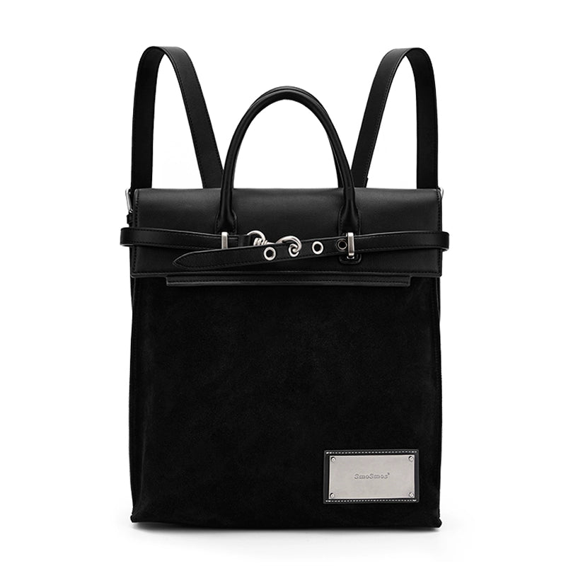 SmoSmos Suede Commuter Backpack