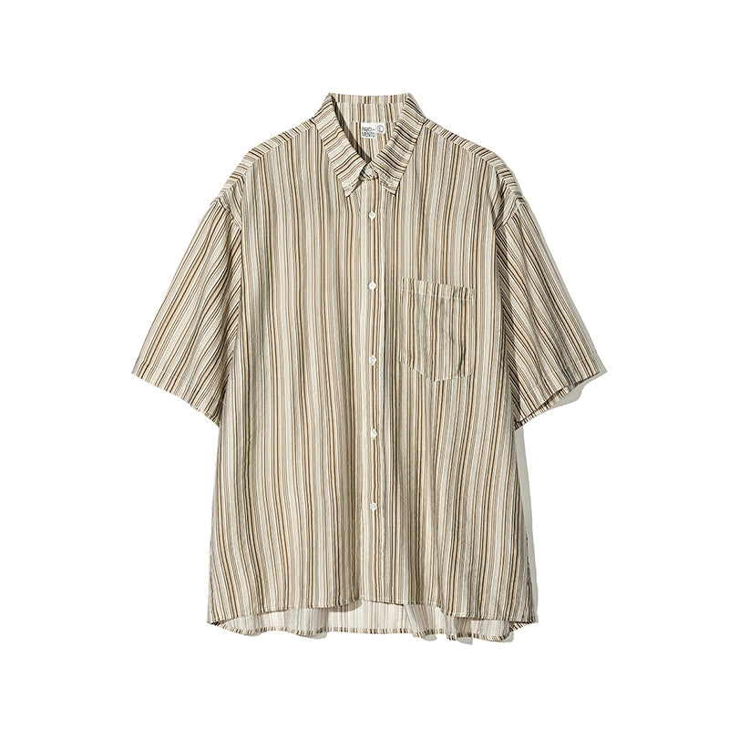 PARTIMENTO Small Fresh Japanese Striped Tee