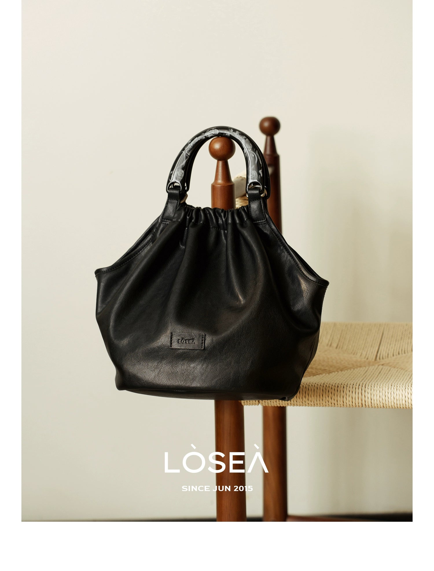 LOSEA Oriental Aesthetic Vegetable Basket Tote Bag