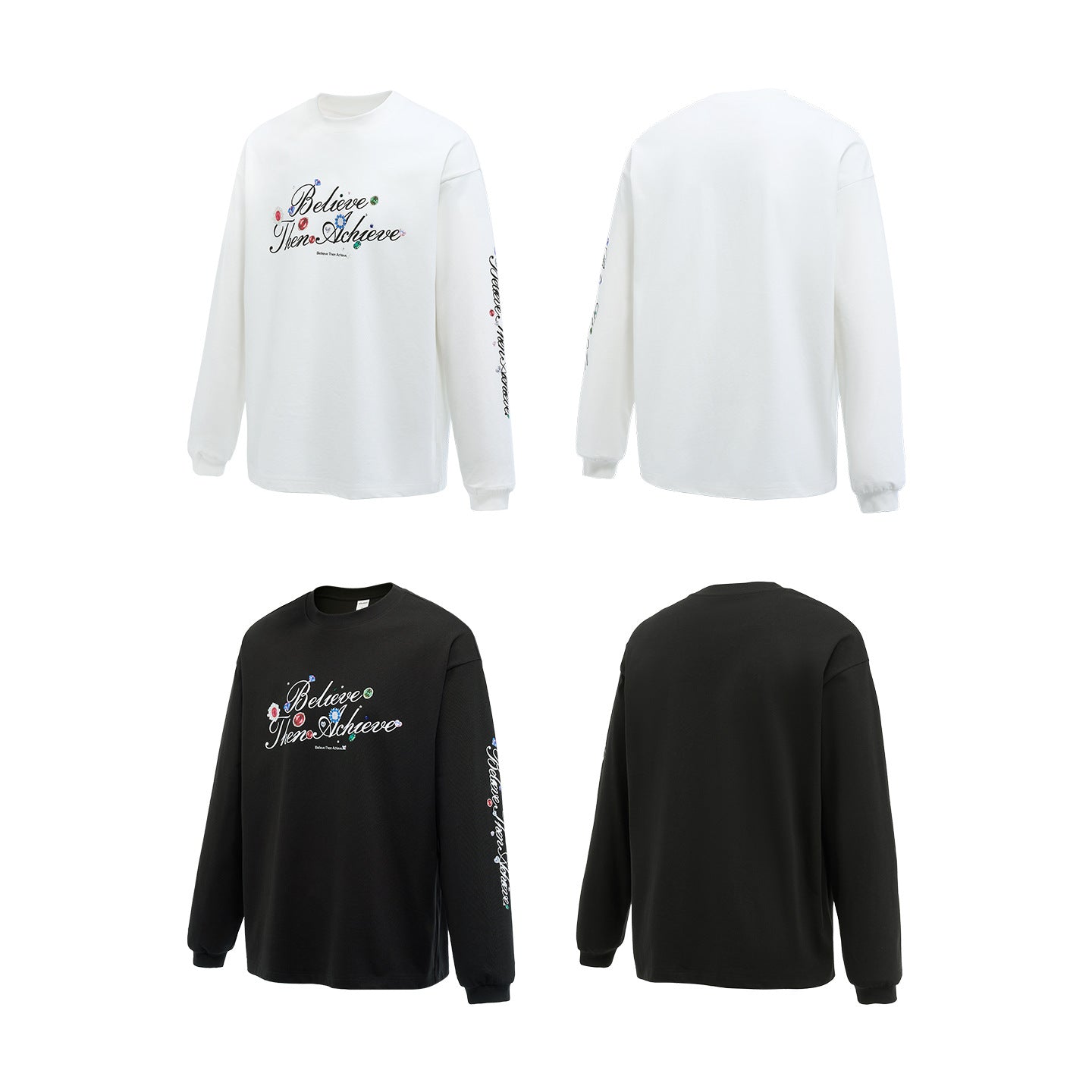 Inflation Alphabet Gem Print Long Sleeve