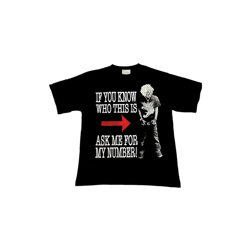 REMAKE Portrait Slogan Printed Short Sleeve T-Shirt