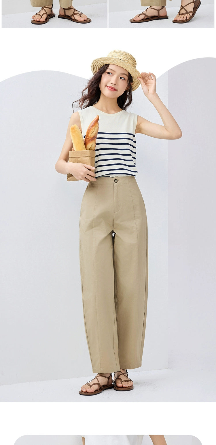 Giordano Casual Mid Waist Skinny Banana Pants