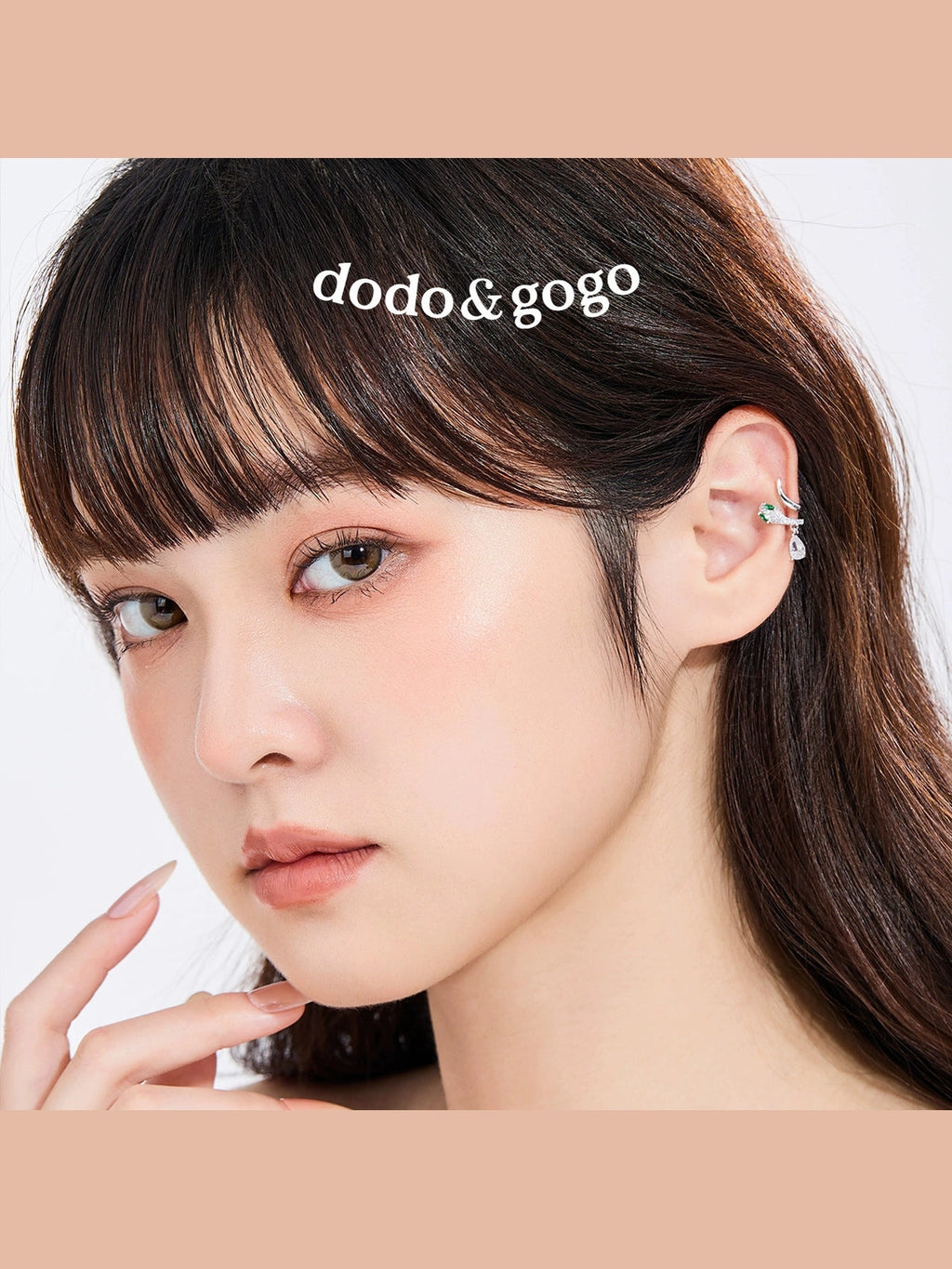 DODOGOGO Light Luxury Snake-shaped Ear Bone Clip Without Ear Hole