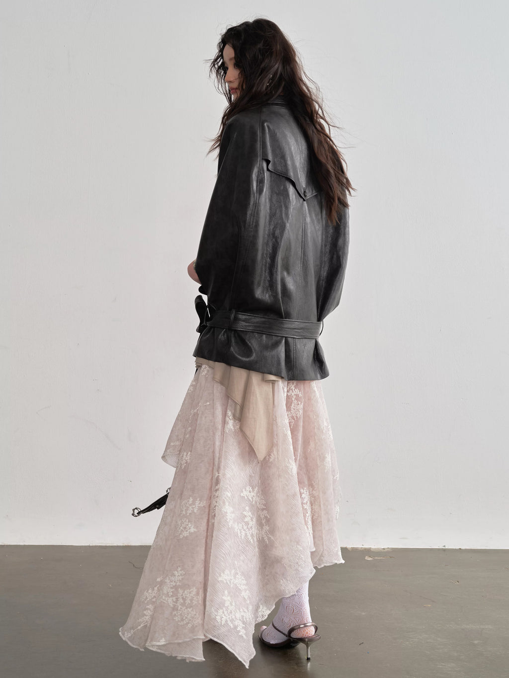 JNYLON Vintage Cape-style Shawl Jacket