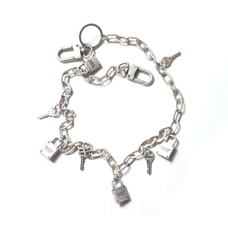 Remedy metal chain waist key lock