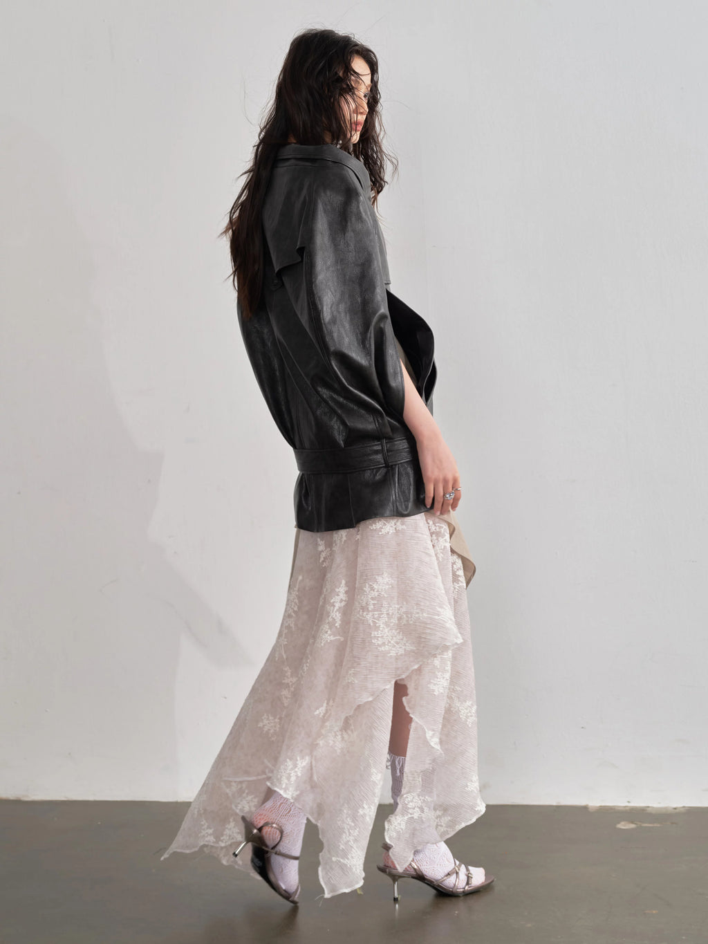 JNYLON Vintage Cape-style Shawl Jacket