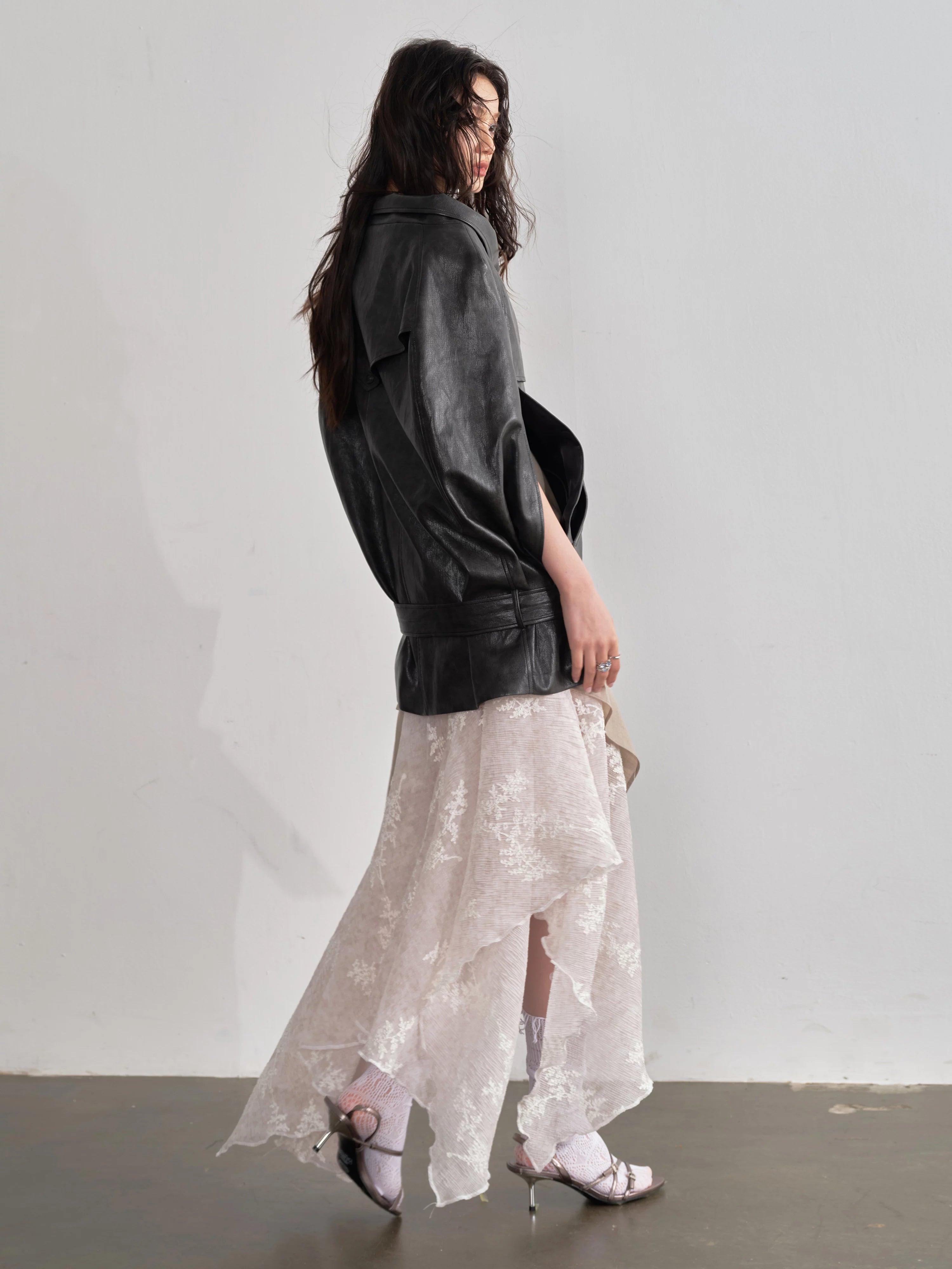 JNYLON Vintage Cape-style Shawl Jacket