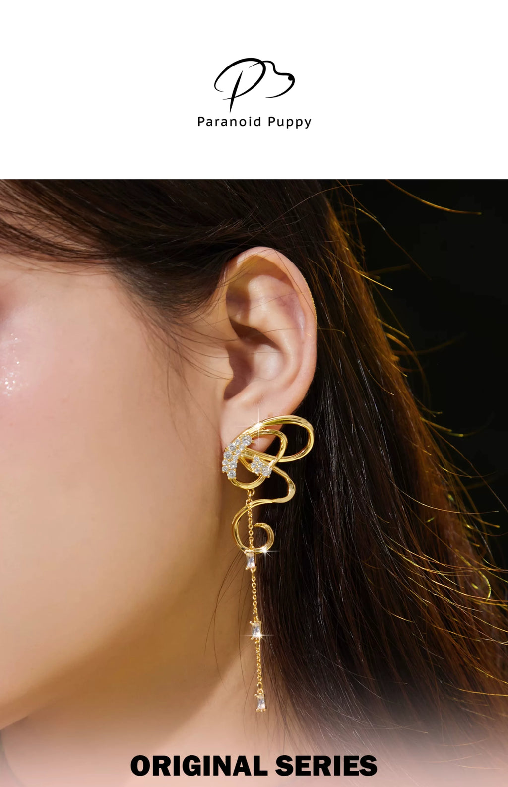 PP Streamer Bow Fringed Earrings