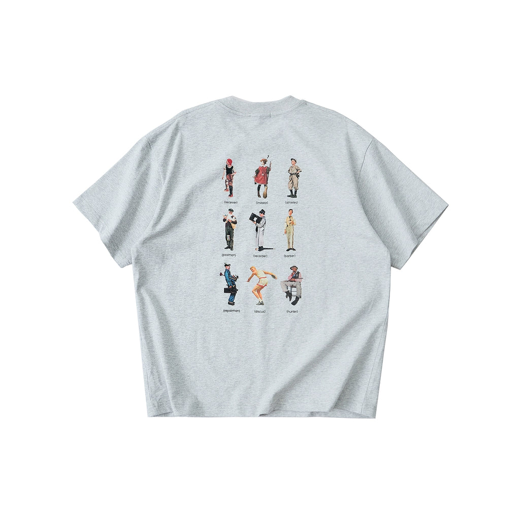 LIVINGTOWN Behind Fun Print Casual Loose Tee