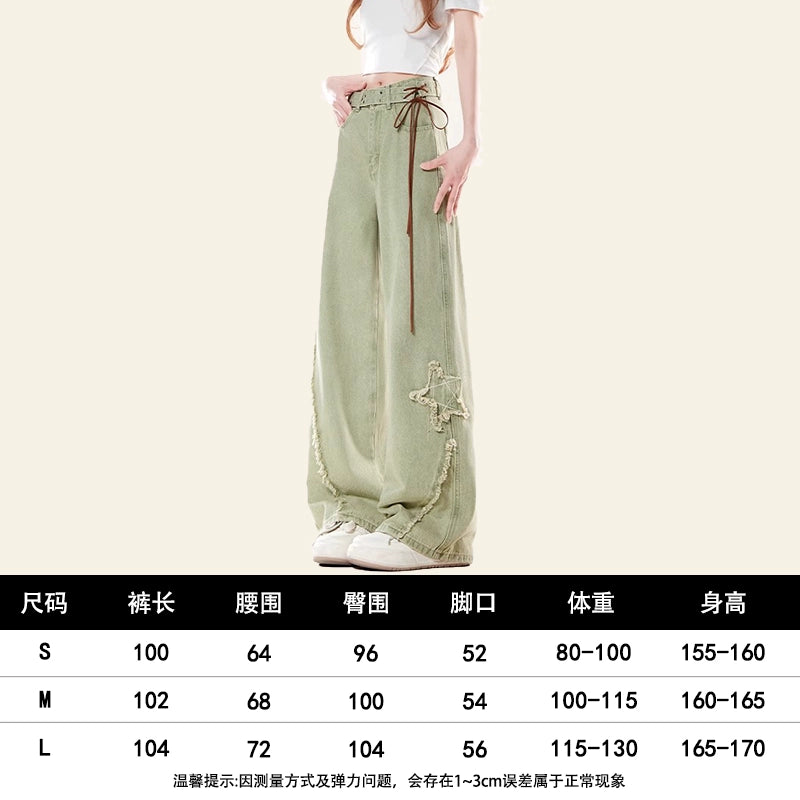 ZRSEE Wide-leg Star Jeans