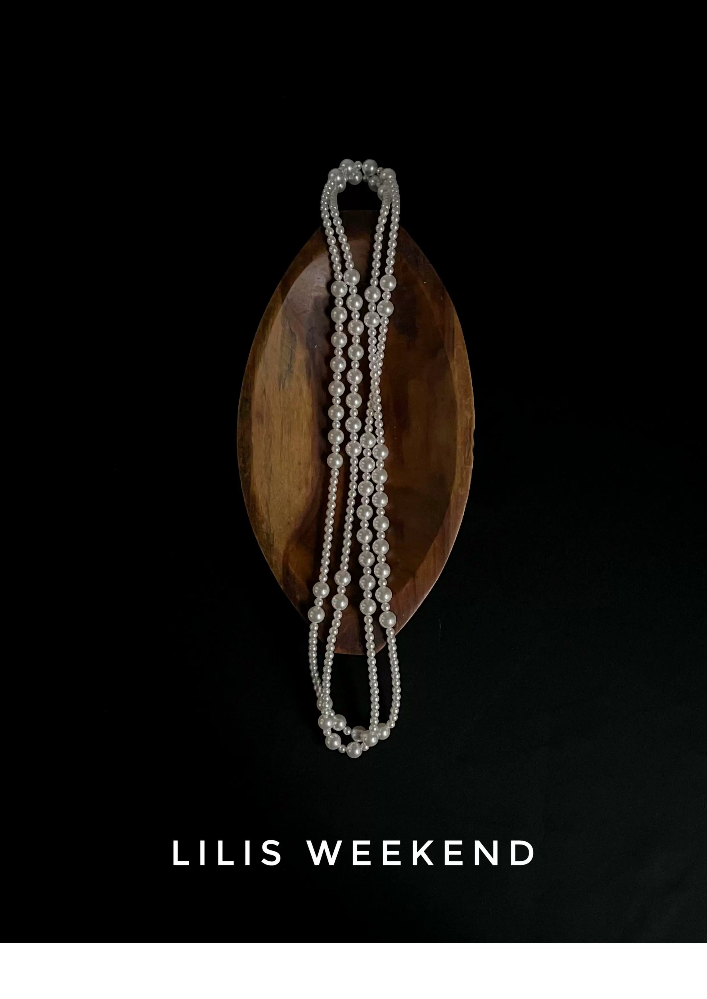 Lilis Weekend Retro Gradual Change Multi-layered Bead Necklace