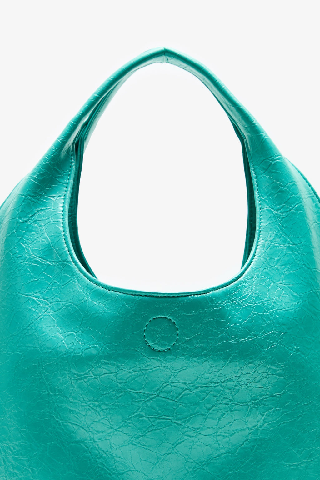 DirtySix Fuka bento soft pleated shiny leather bag