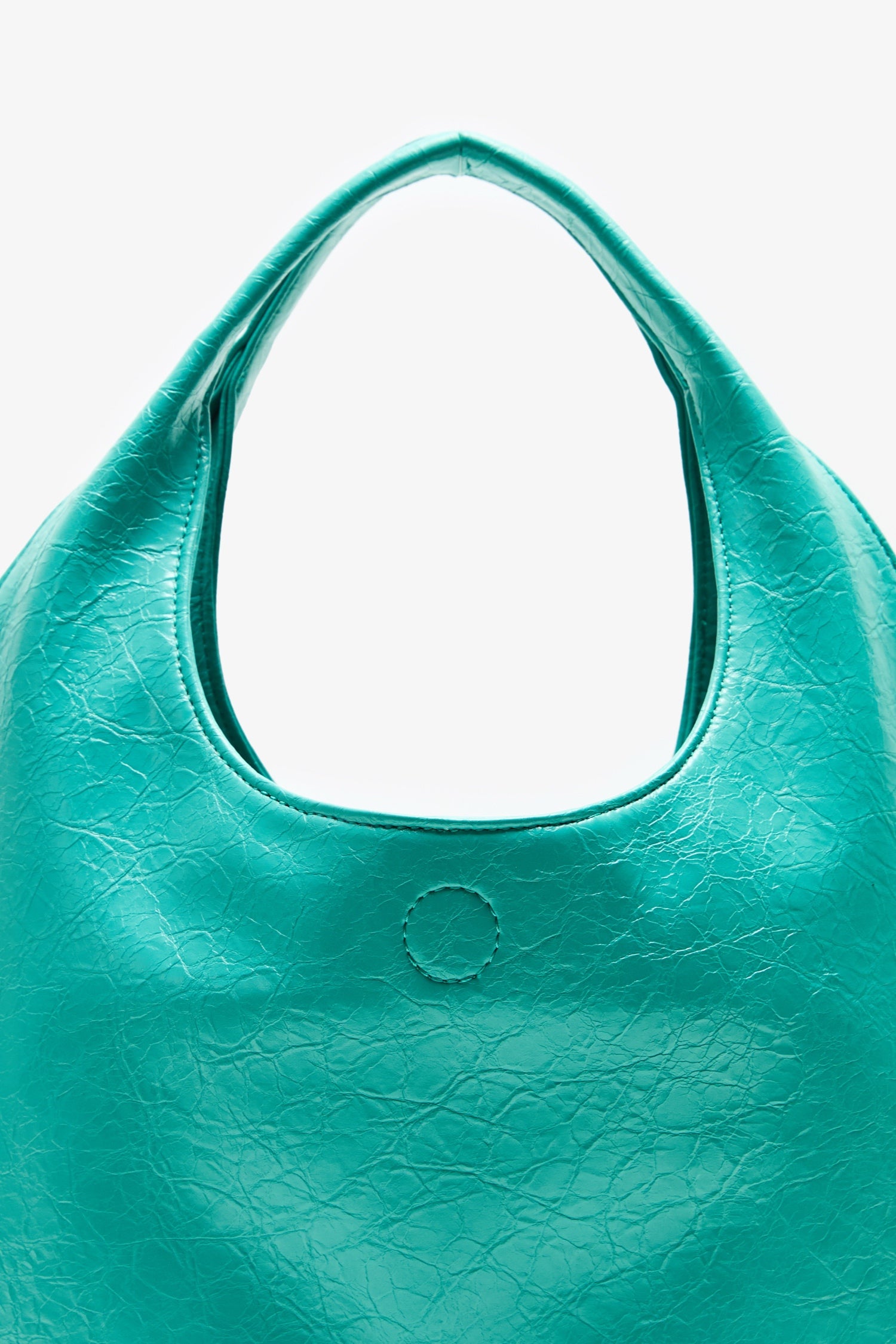 DirtySix Fuka bento soft pleated shiny leather bag