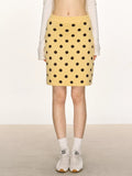 Anna Aneae Vintage Polka Dot Knitted Skirt