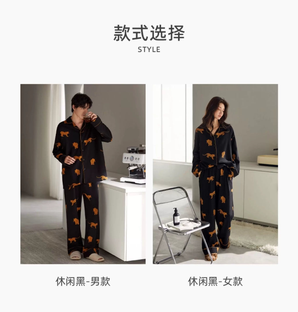 YUENEI Long-sleeved Cotton Loungewear Pajamas