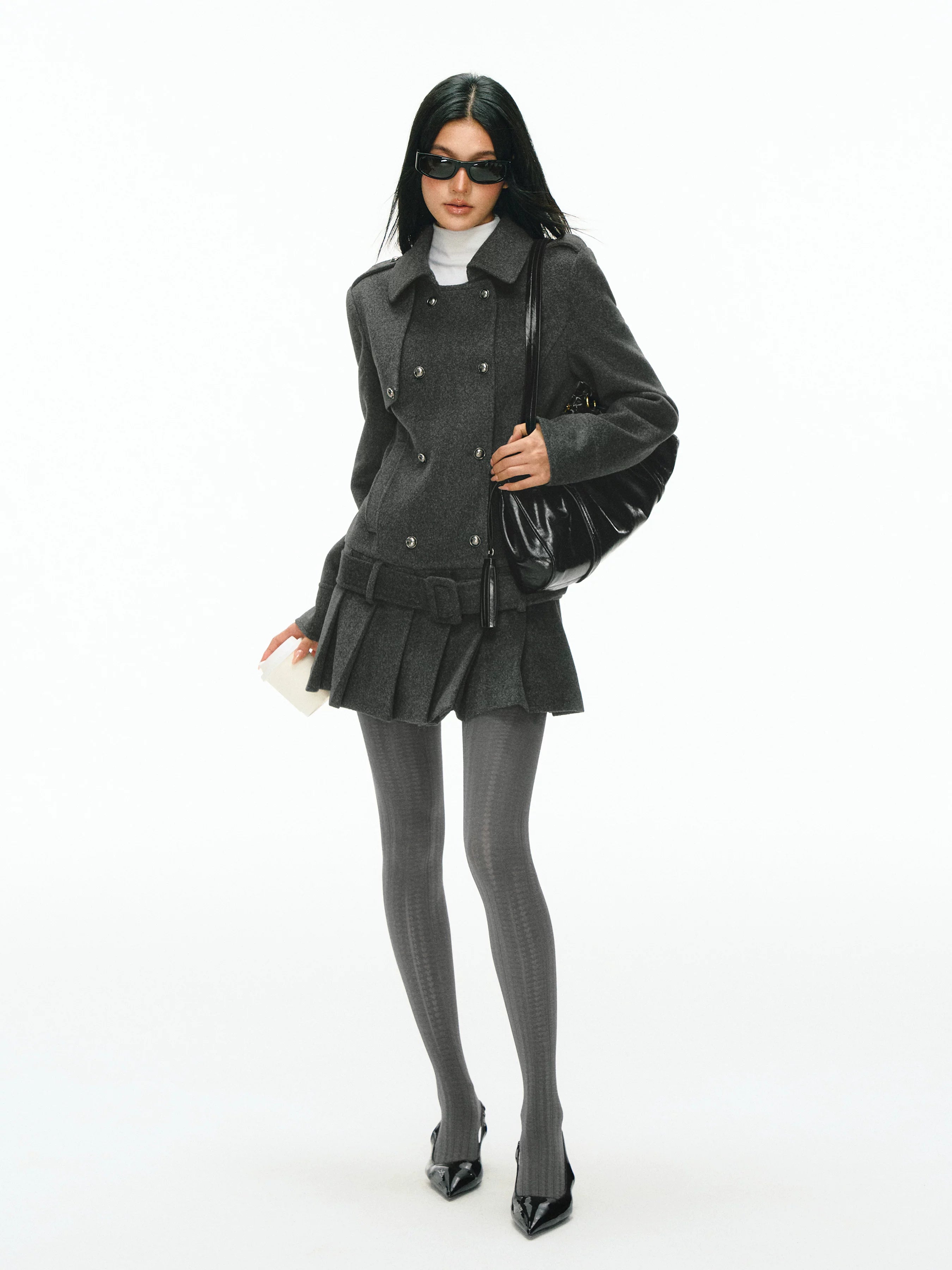 Ariseism Retro High-end Tweed Dress