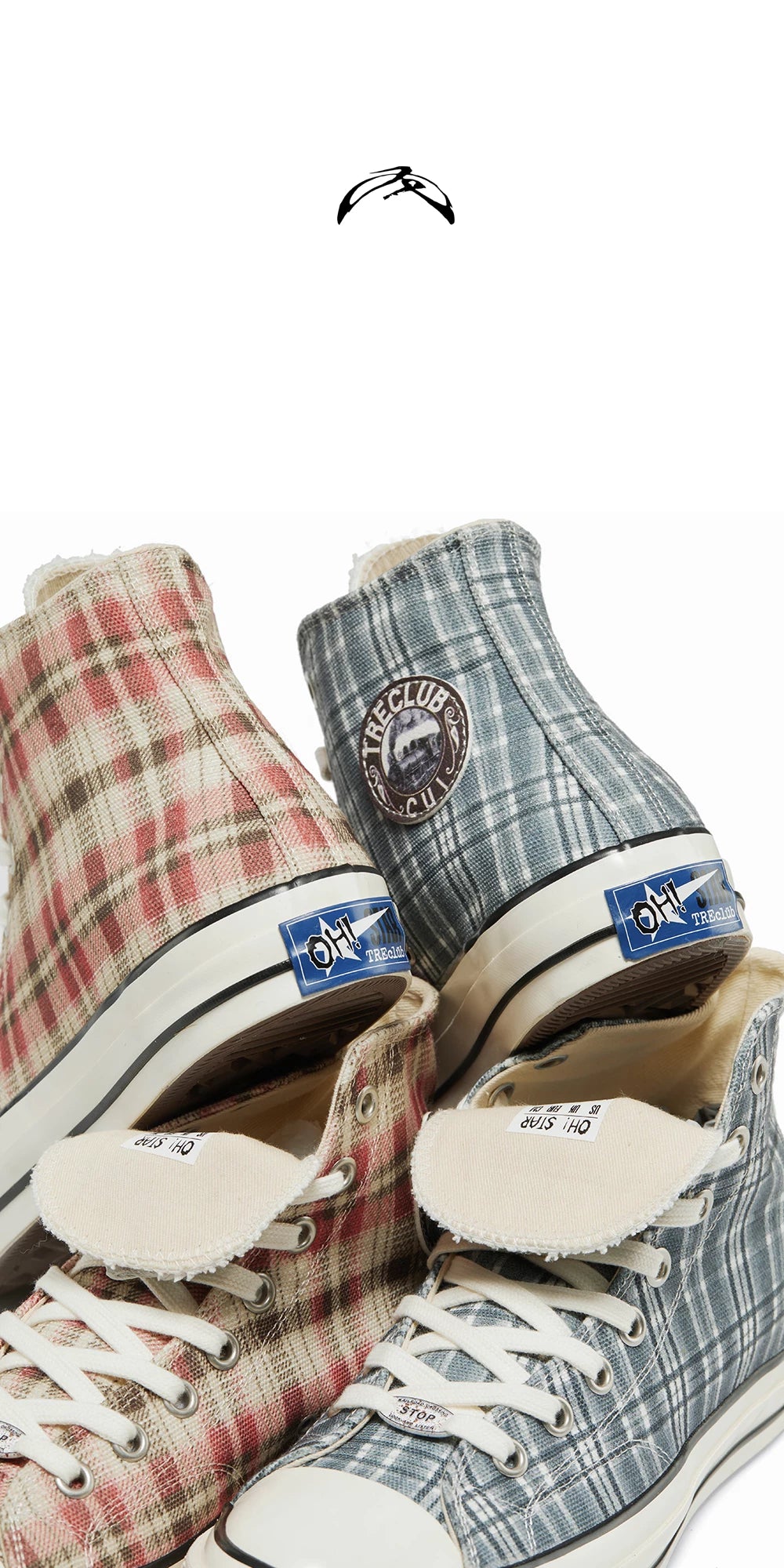 TREclub Retro Plaid Contrasting Espadrilles