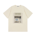 HEADACHE Casual Round Neck Oversized Tee