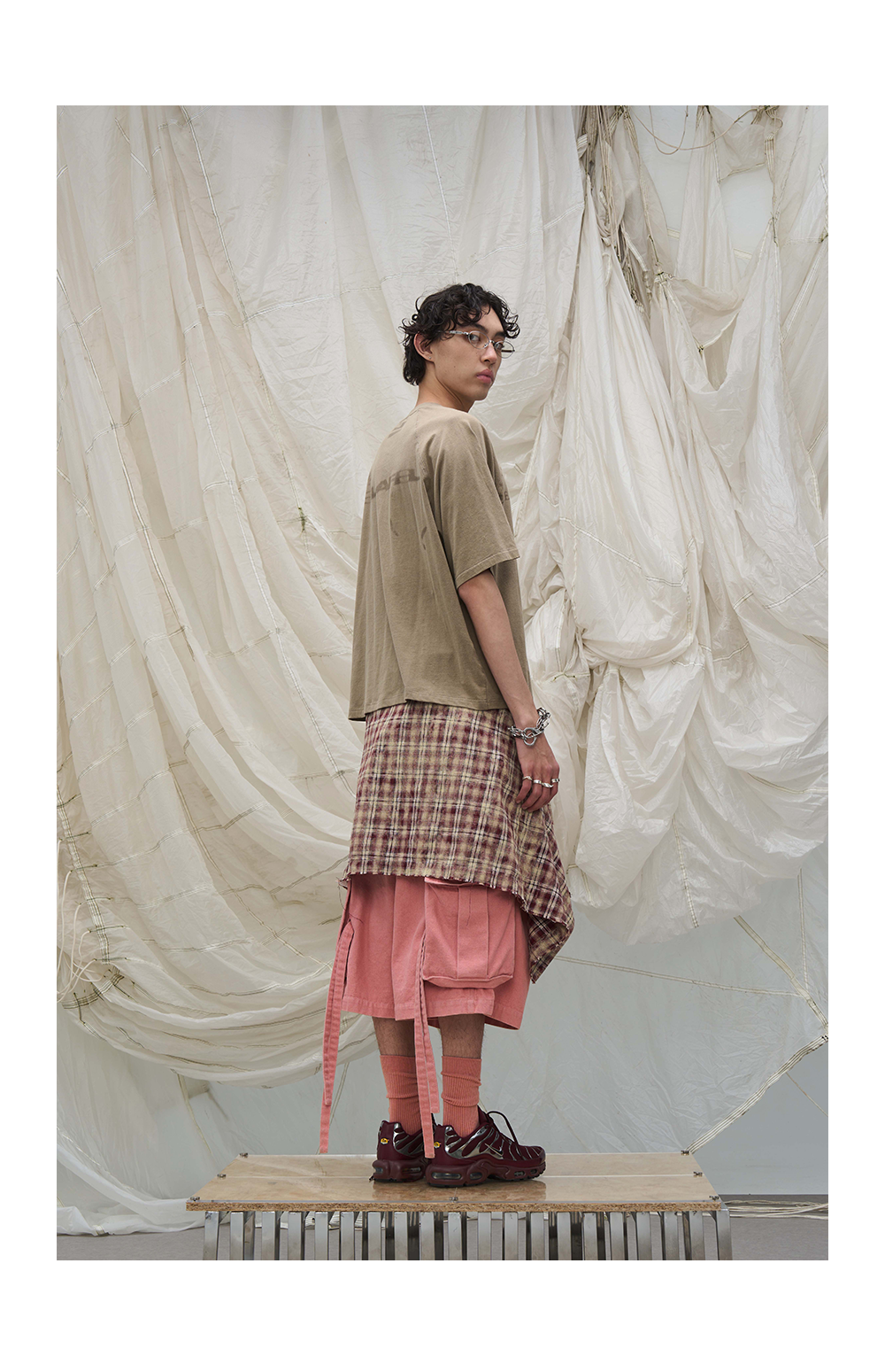 RELABEL Streamer Adjustable Denim Eight-point Shorts