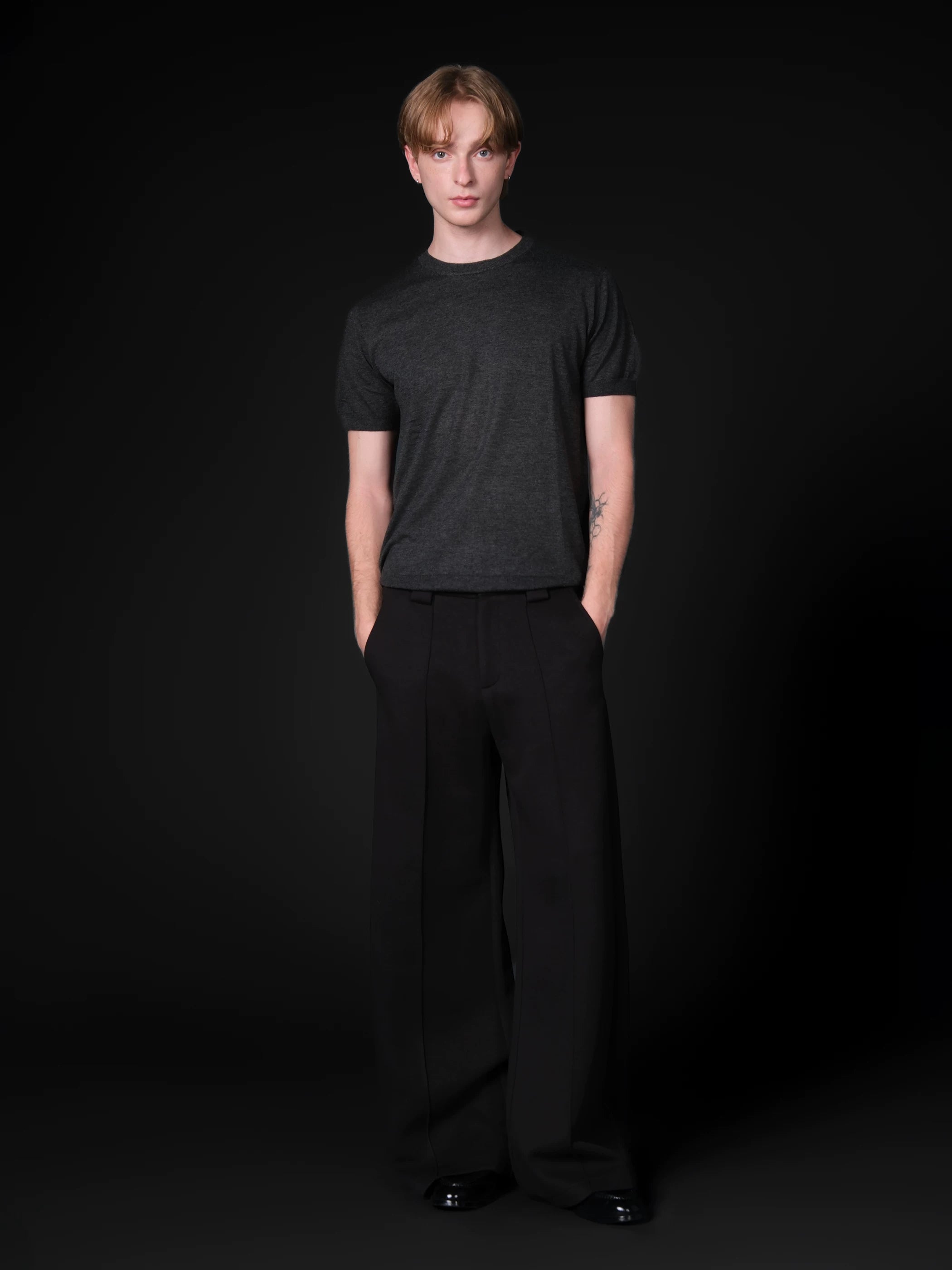 Set for life Slim fit wool-blend crew neck T-shirt