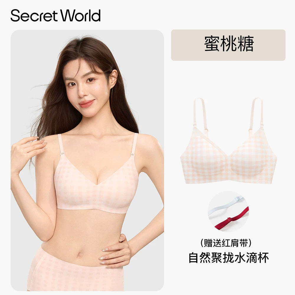 SecretWorld Seamless Soft Support Bra Cover Set
