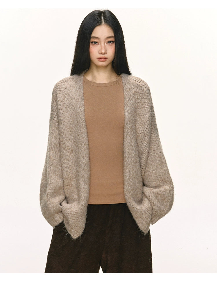 Anna Aneae Slack Lazy Loose Sweater Jacket