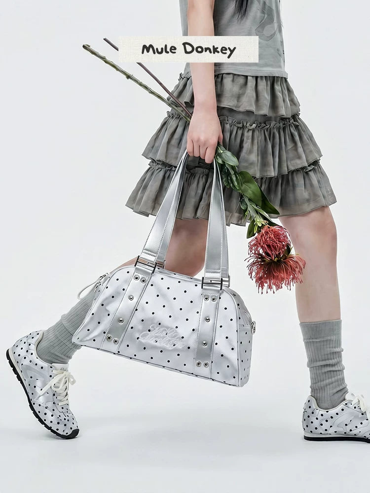 Donkey Polka Dot Versatile Shoulder Handbag