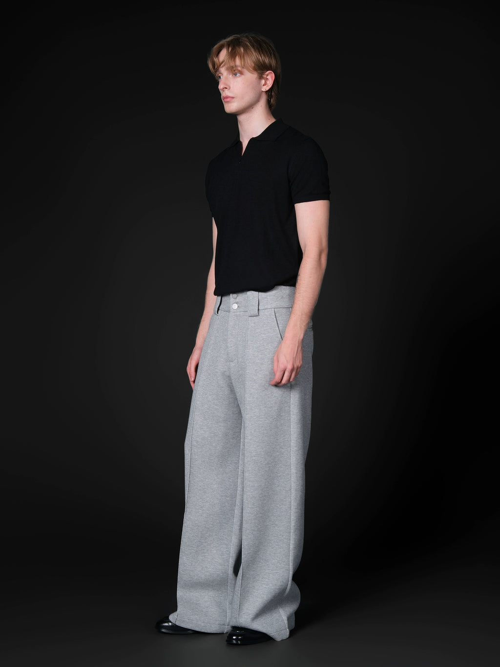 Set for Life Zipper Lapel Casual Tee