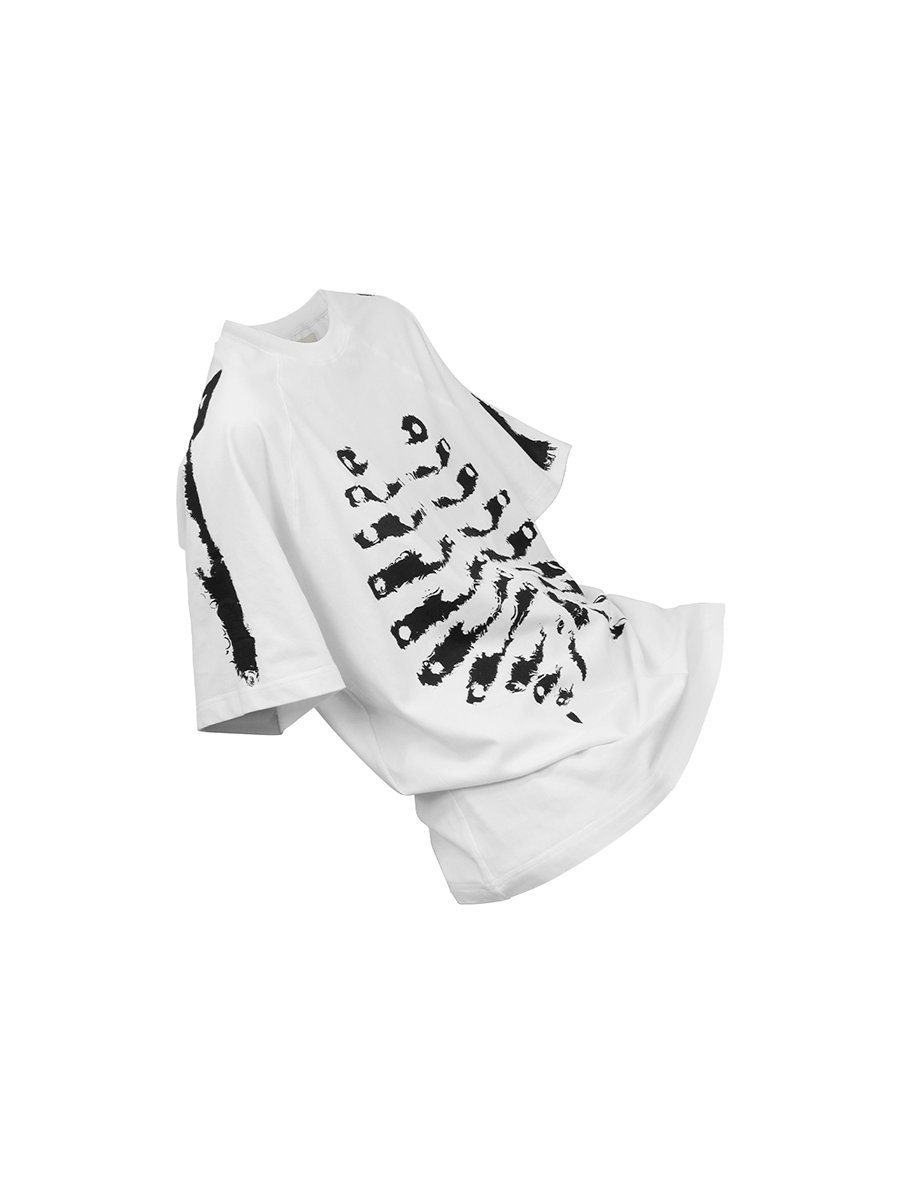 RELABEL Bone Print Made Old Loose Tee