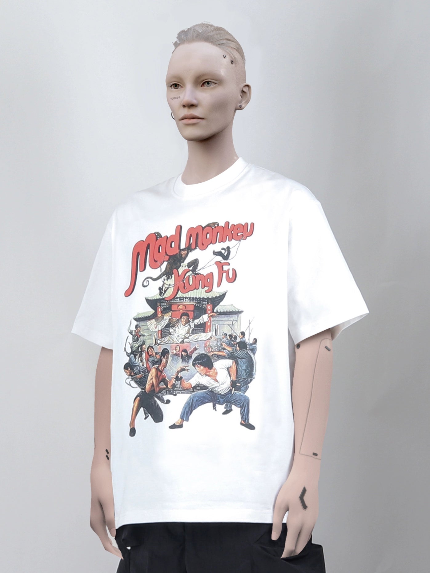 PERDU Retro Digital Printing Loose Tee