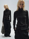 WearAndtear Turtleneck Rough Edge Hot Diamond Long Sleeve