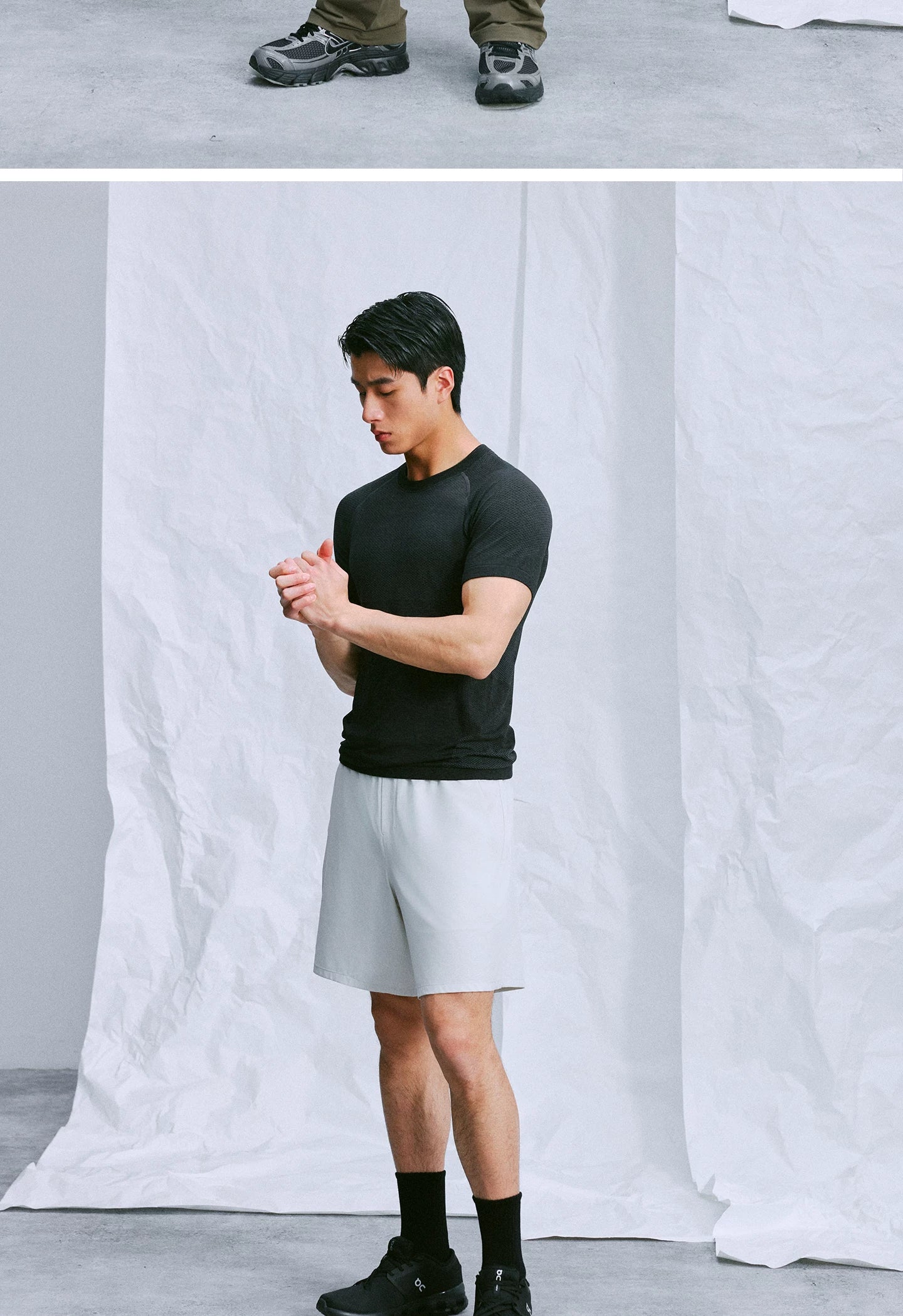 NO LOGO Moisture Absorption Quick Drying Breathable Sports Tee