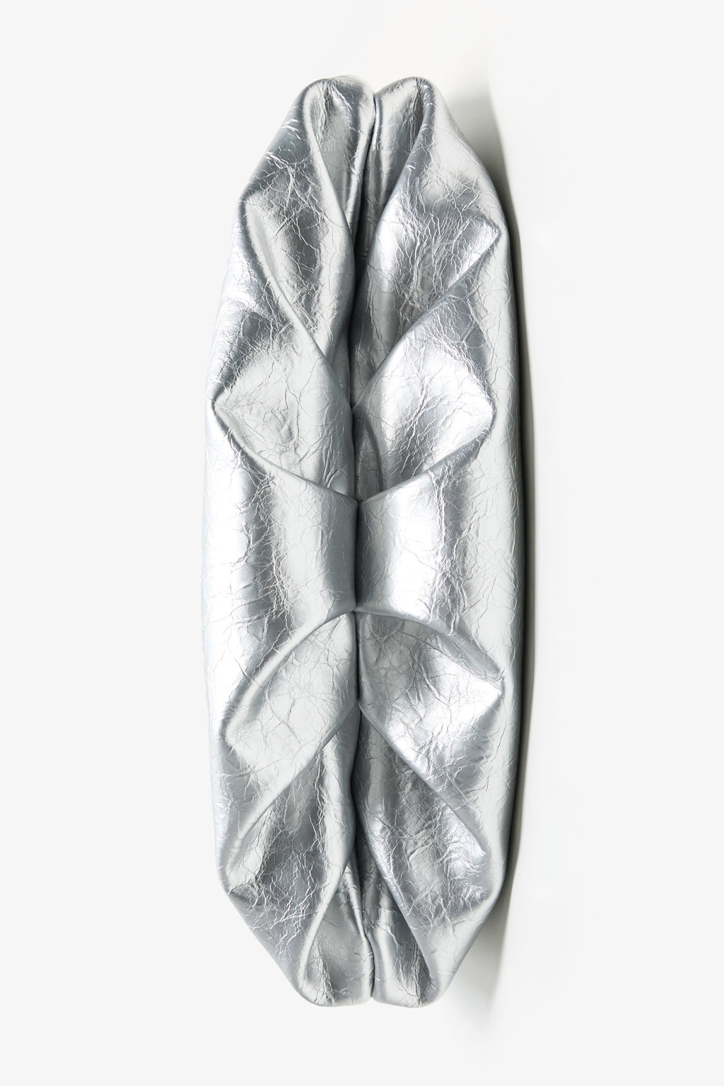 DirtySix Fuka bento bag soft pleated shiny leather shoulder underarm bag.