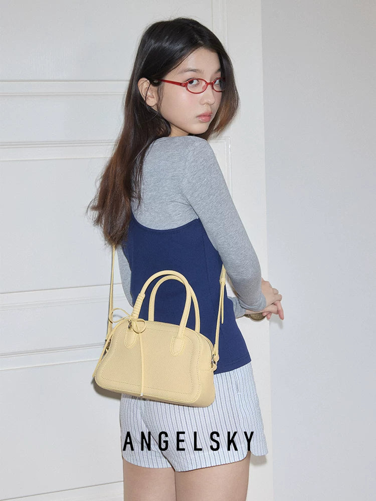 ANGELSKY Niche Bow Wave Shoulder Bag