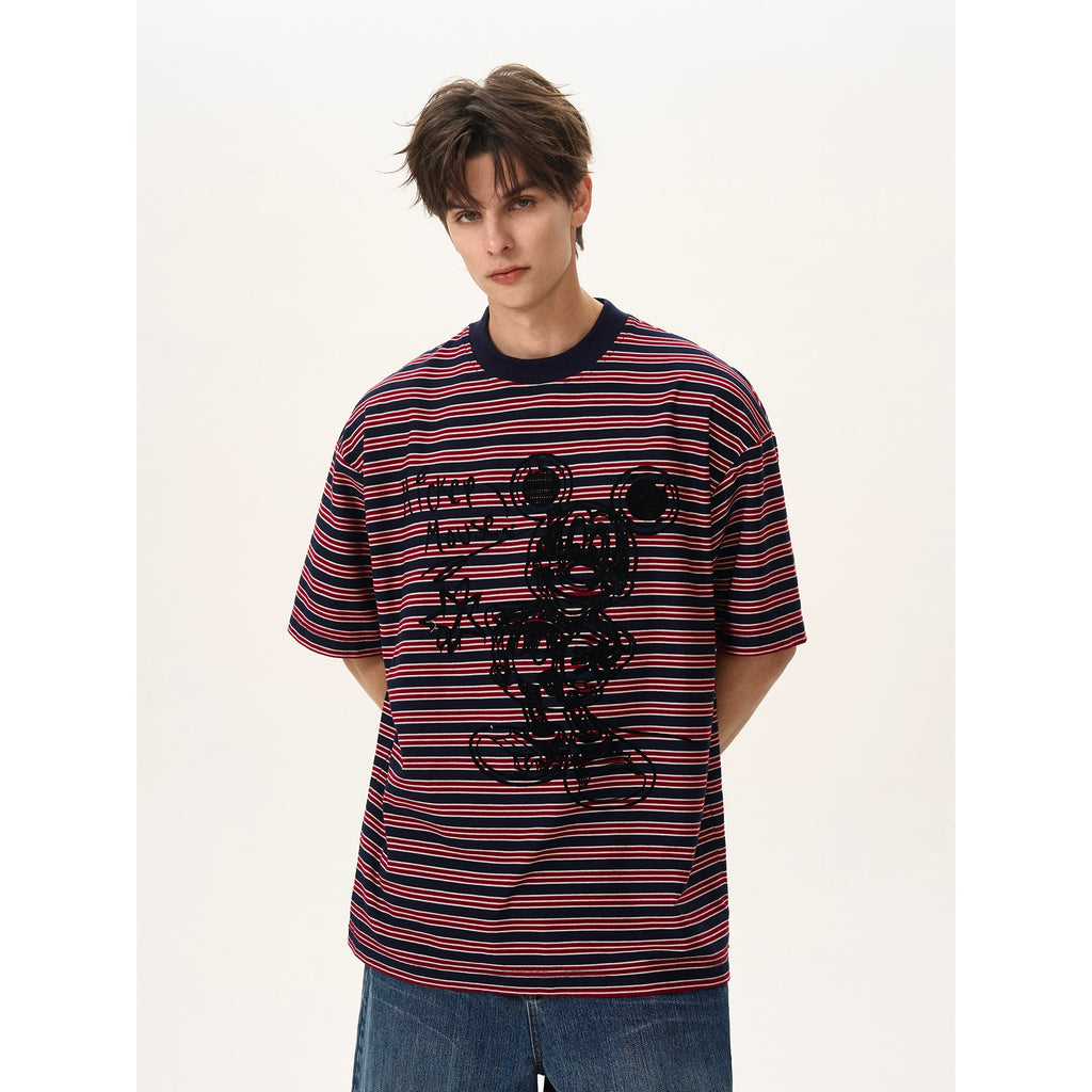 BTSG Mickey striped Tee