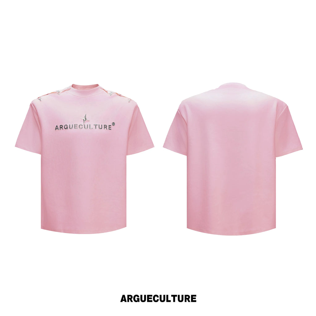 ArguECulturE Retro One-word Shoulder Loose Tee