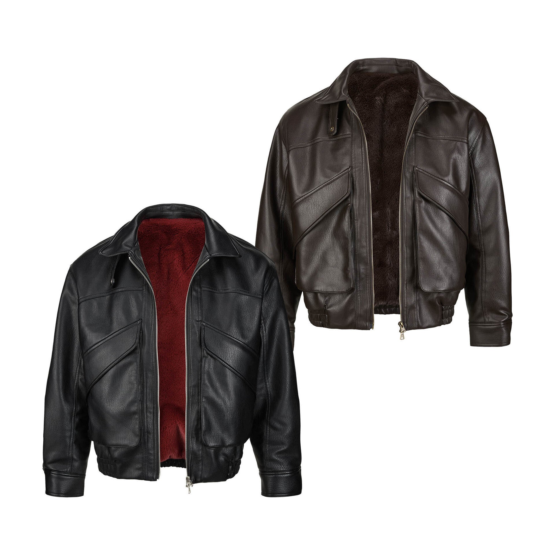 EME Retro Lapel Loose Thermal Jacket