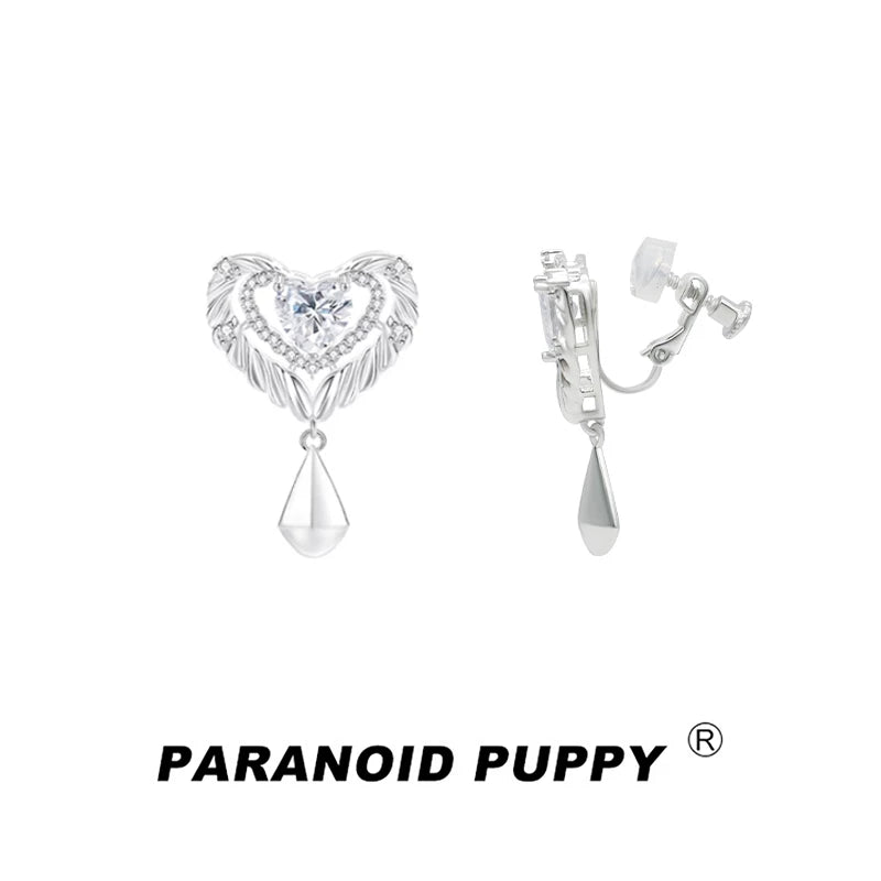 PP Light Luxury Niche Full Diamond Premium Earrings