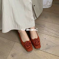 CHILIGIRL Square Head Flat-soled Shoes