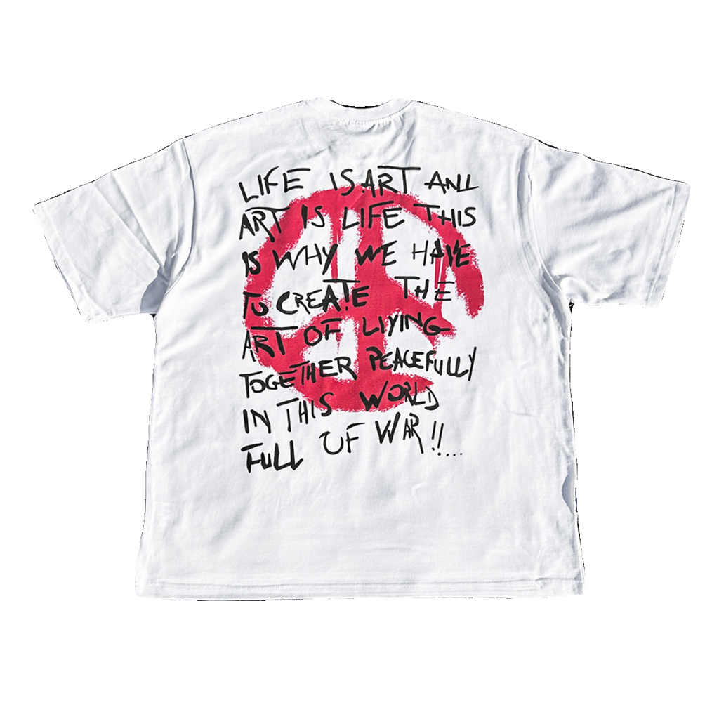 Wang Youbing Studio! PEaCE 220g 100% Cotton Tee