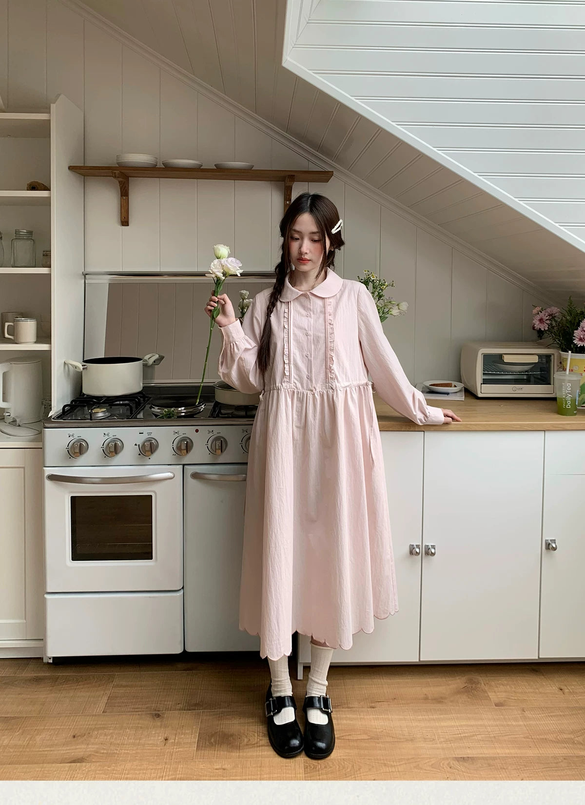 MUCHA Sweet Skinny Shirt Dress